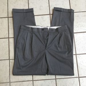 NWOT Orvis grey pleated dress pants 34x34